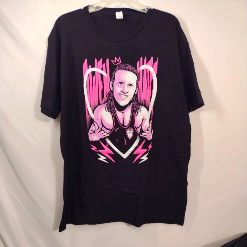 Owen Hart - KING OF HARTS T-Shirt - Size XL - Pro Wrestling TEE Crate AEW WWE.